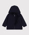 Sudadera con capucha de muletón para bebé azul SMOKING