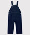 Peto para bebé de muletón vaquero azul JEAN