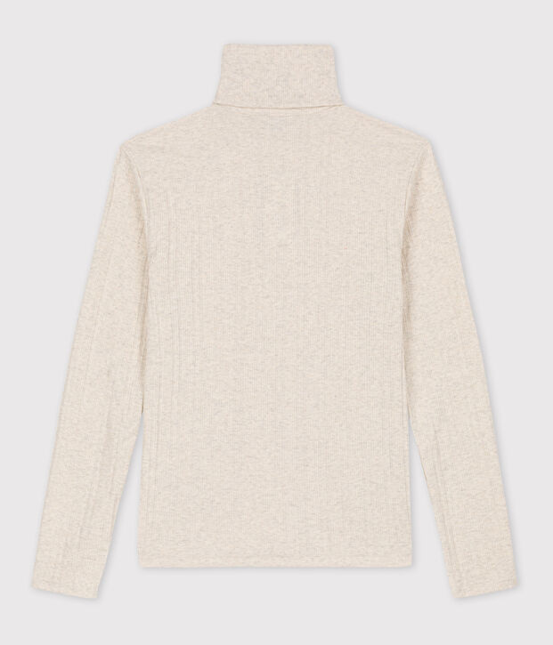 Camiseta L'ICONIQUE de punto jacquard con cuello vuelto MONTELIMAR CHINE