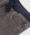 Pantalón recto de terciopelo medio de niña / niño gris BONGRIS