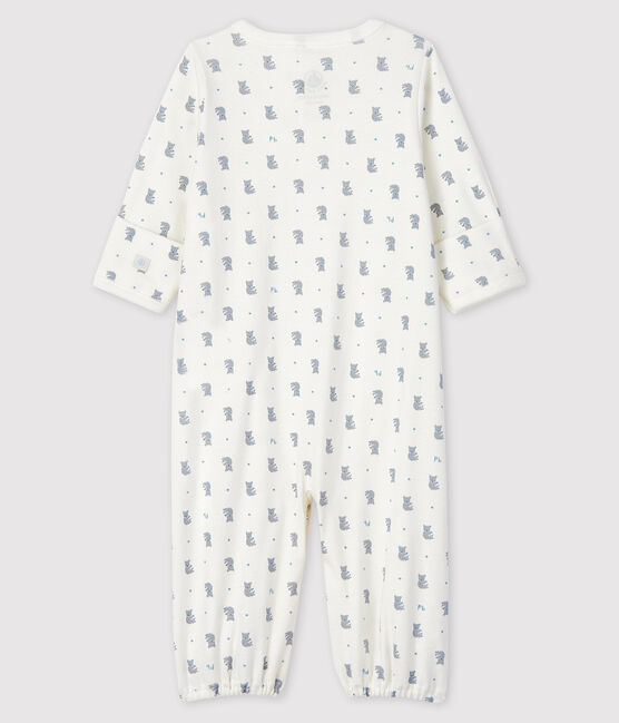 Mono saco de tejido acanalado con estampado de koala para bebé niño blanco MARSHMALLOW/blanco MULTICO