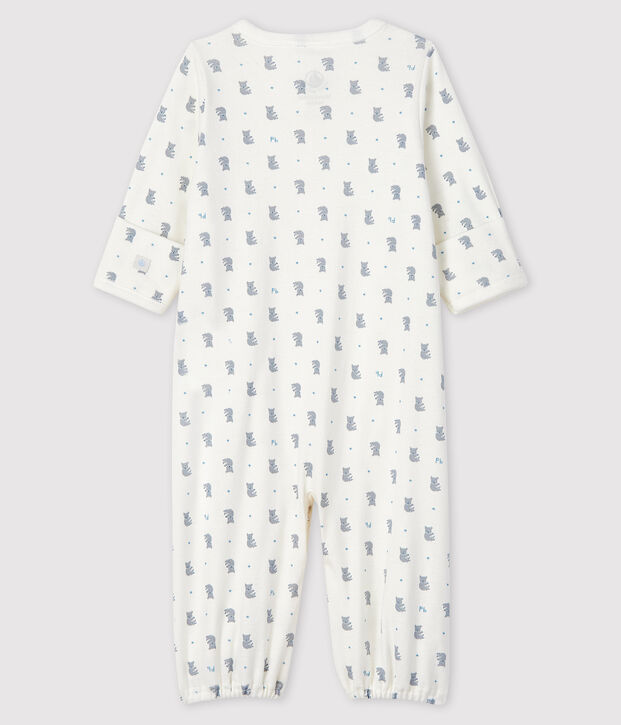 Mono saco con estampado de koalas de beb&eacute; de algod&oacute;n org&aacute;nico blanco/multicolor