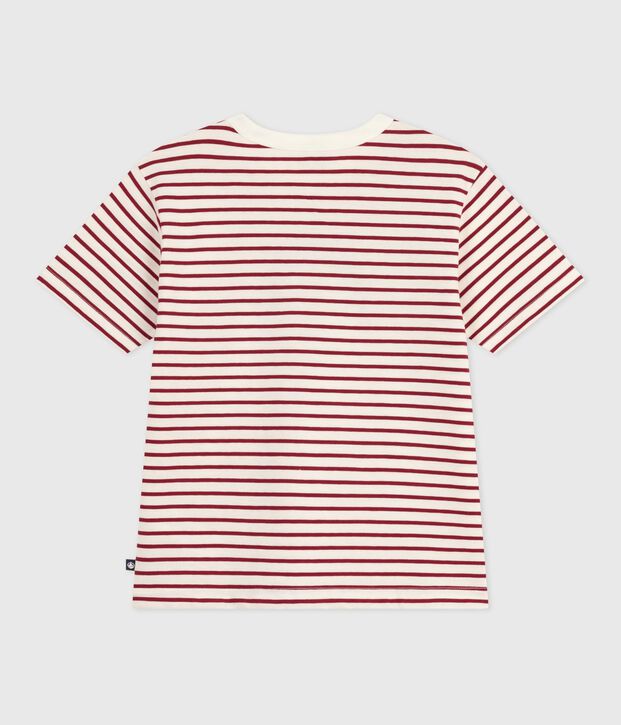 Camiseta infantil estampada de manga corta rojo/rojo