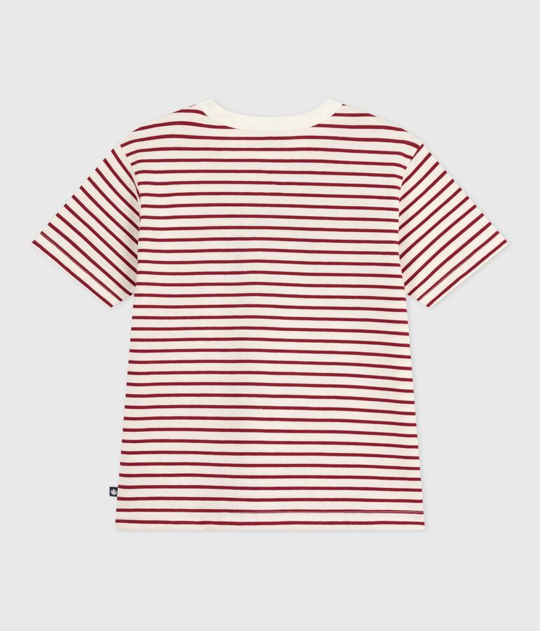 Camiseta infantil estampada de manga corta rojo/rojo