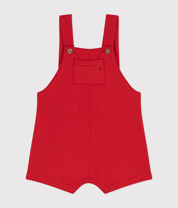 Peto corto de mulet&oacute;n ligero para beb&eacute; rojo
