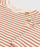 Camiseta a rayas de túbico de algodón para bebé blanco AVALANCHE/ CINA:AVALANCHE