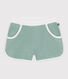 Shorts infantiles de rizo de algodón liso