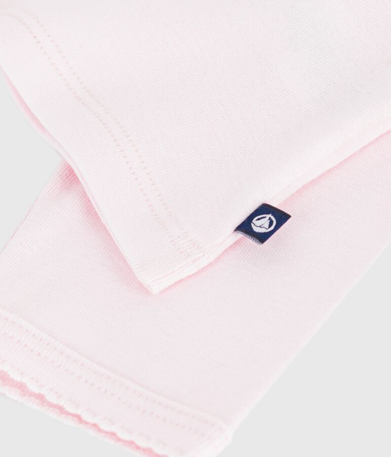 C&aacute;rdigan de algod&oacute;n liso para beb&eacute; rosa