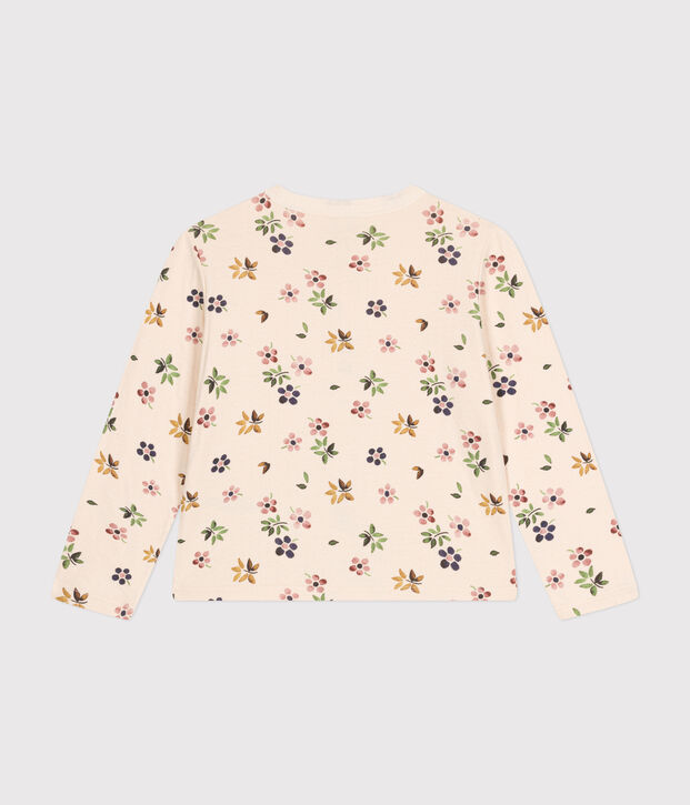 C&aacute;rdigan de t&uacute;bico para ni&ntilde;a crudo/multicolor