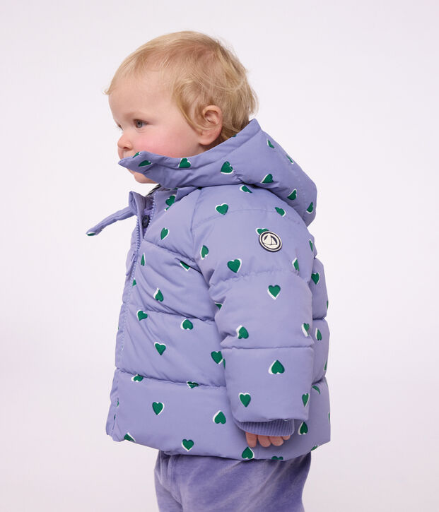 Plum&iacute;fero de poli&eacute;ster con estampado de animal para beb&eacute; violeta/multicolor