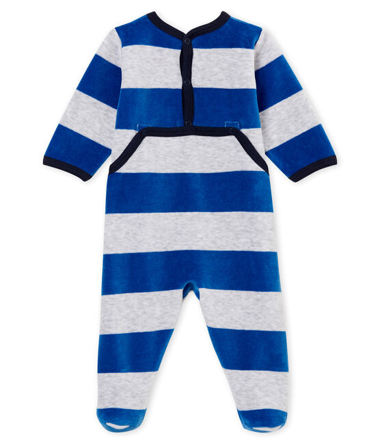 Pelele de noche para bebé niño azul LIMOGES/gris POUSSIERE
