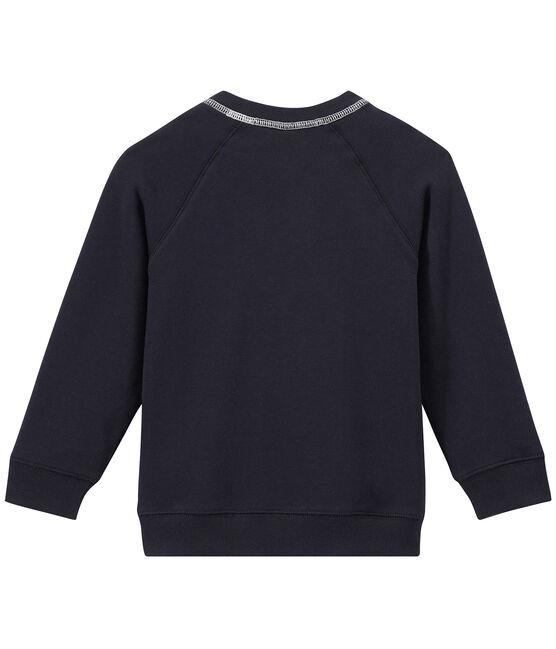 Sudadera en muletón para niño azul SMOKING