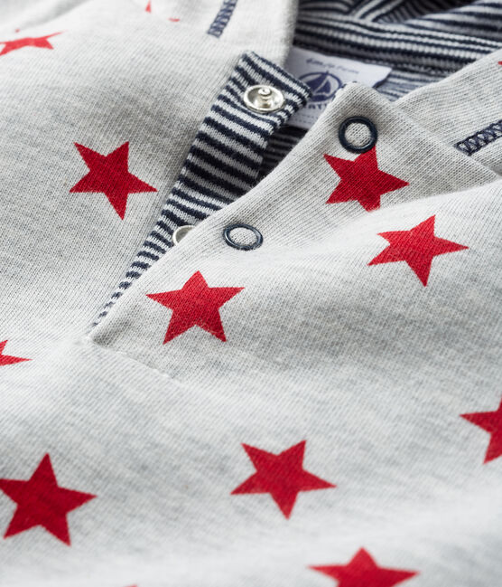 Sudadera estampada con capucha para bebé niño gris BELUGA/rojo TERKUIT CN