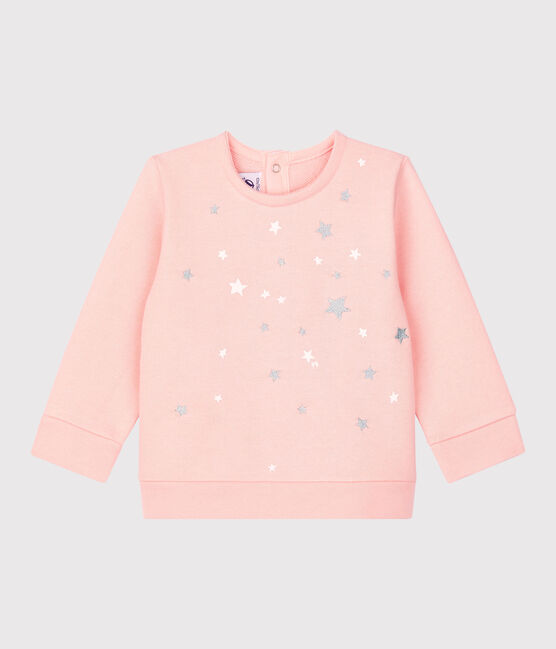 Sudadera de muletón de bebé. rosa MINOIS