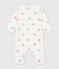 Pyjama b&eacute;b&eacute; en coton sans pieds imprim&eacute; c&oelig;urs blanco/multicolor