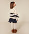 Jersey de algodón para niña blanco AVALANCHE/azul SMOKING