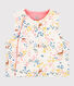 Chaleco reversible de bebé niña de algodón orgánico acolchado