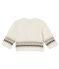 Cárdigan de punto Jacquard para bebé niño blanco MARSHMALLOW