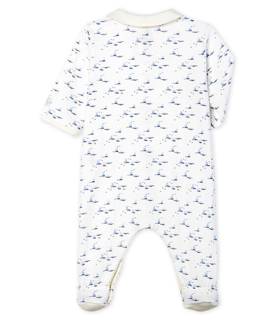 Pijama de túbico para bebé niño blanco MARSHMALLOW/blanco MULTICO