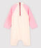 Mono anti-UV eco-sostenible de bebé rosa MINOIS/blanco MARSHMALLOW