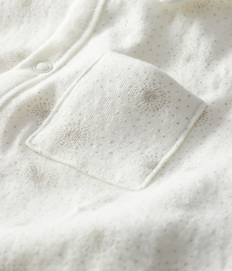 Mono saco para beb&eacute; de t&uacute;bico blanco/multicolor