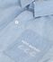Camisa infantil de algod&oacute;n de manga corta azul