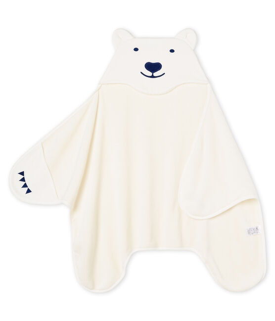 Capa/Manta de polar para niño blanco MARSHMALLOW/azul MEDIEVAL