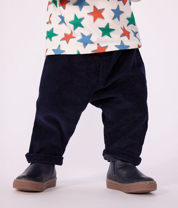 Pantal&oacute;n de jogging unisex para beb&eacute; de algod&oacute;n liso SOIR