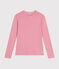 Camiseta L'ICONIQUE de algodón de punto «cocotte» para mujer rosa ROSELINE CHINE