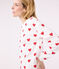 Pijama con corazón de algodón de mujer blanco MARSHMALLOW/rojo TERKUIT