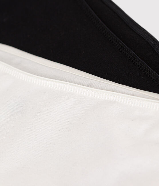 Juego de 2 «culottes» lisos de algodón y elastano para niña variante 1