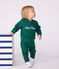 Sudadera de algodón con bordado Petit Bateau para bebé verde EVERGREEN