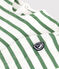Camiseta marinera bebé en algodón grueso verde MARSHMALLOW/ PALMERAIE
