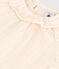 Blusa de manga corta de gasa de algodón para bebé crudo AVALANCHE