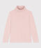 Camiseta de cuello alto de algodón para niño/a rosa SALINE