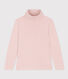 Camiseta de cuello alto de algodón para niño/a