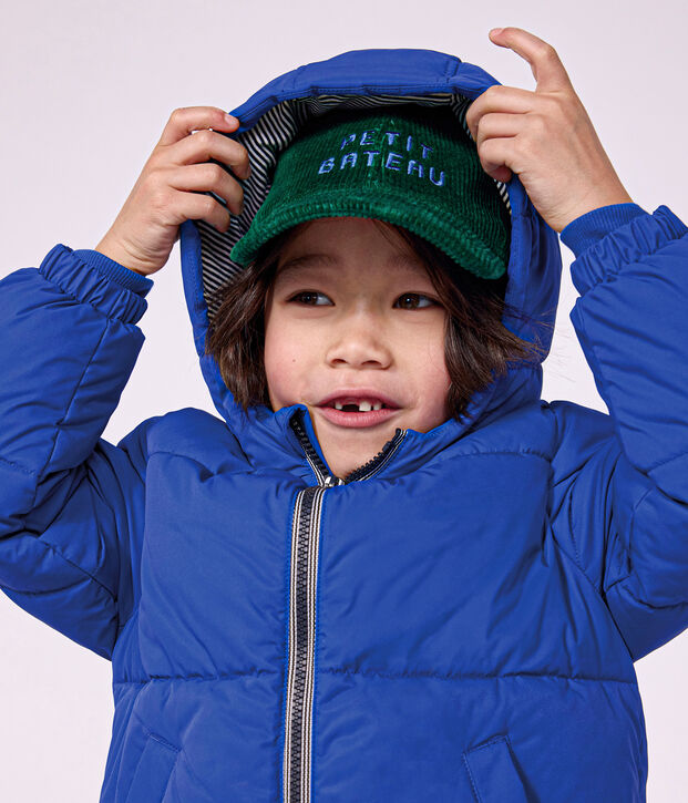 Plum&iacute;fero infantil liso azul