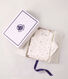 Estuche regalo para beb&eacute; de algod&oacute;n con estampado de flores