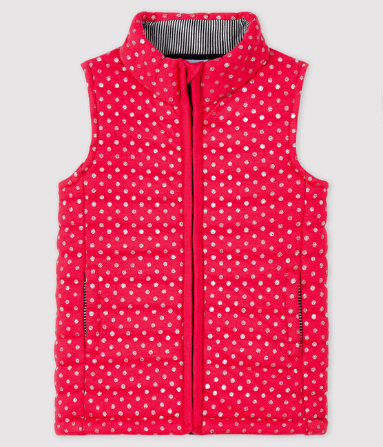 Chaleco para niña rosa POPPY/gris ARGENT