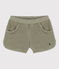 Shorts de rizo para niña verde MARECAGE