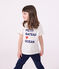 Camiseta infantil unisex de manga corta de algodón con estampado blanco MARSHMALLOW
