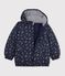 Plum&iacute;fero infantil con estampado de corazones azul/multicolor
