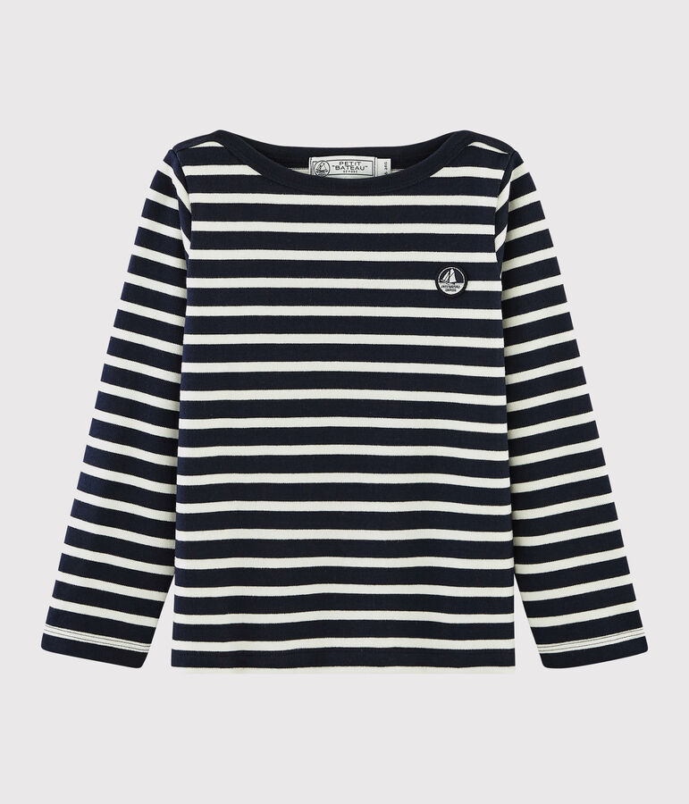 Marinera de punto de ni&ntilde;a/ni&ntilde;o azul/blanco