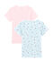 Pack de 2 camisetas de manga corta para niña variante 1
