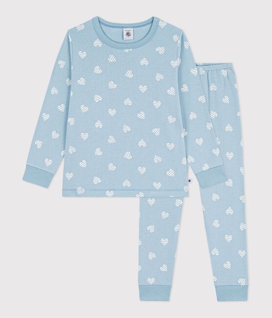 Pijama infantil de algodón con estampado de corazones MIMI/ ECUME