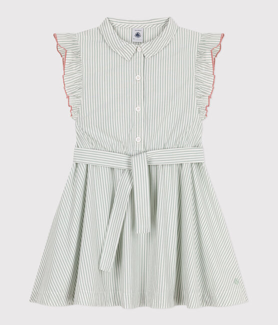 Vestido infantil sin mangas de algodón a rayas PAUL/ ECUME