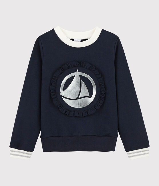 Sudadera de niña azul SMOKING