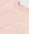 Camiseta de túbico de manga larga para bebé rosa SALINE