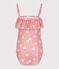Bañador infantil con flores rosa CHARME/blanco MARSHMALLOW