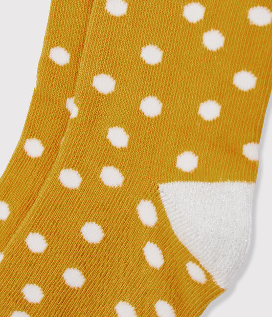 Calcetines para niña amarillo BOUDOR/blanco MARSHMALLOW